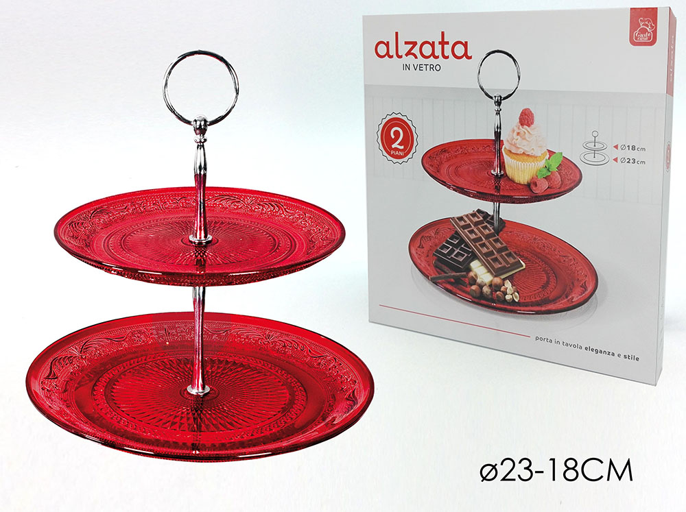 Alzatina Rossa 2 Livelli