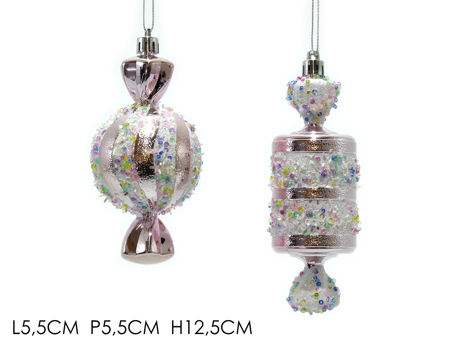 Caramelle Rosa per Albero di Natale