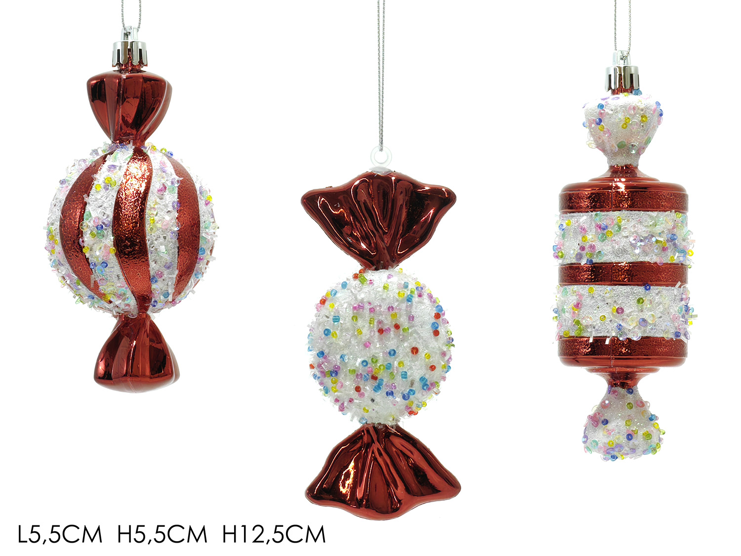 Caramelle Rosse per Albero di Natale