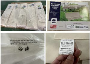 set cuscino tettuccio dondolo 3 posti pino casa e giardino casal velino